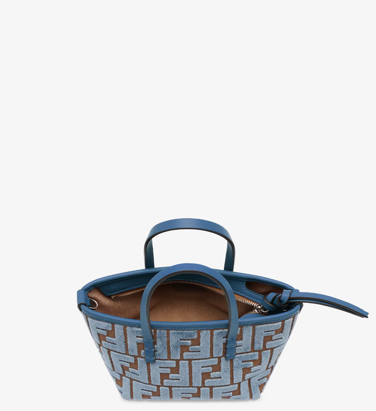  Túi Nữ Fendi Roll Mini Jacquard Velvet Mini Bag 'Blue' 