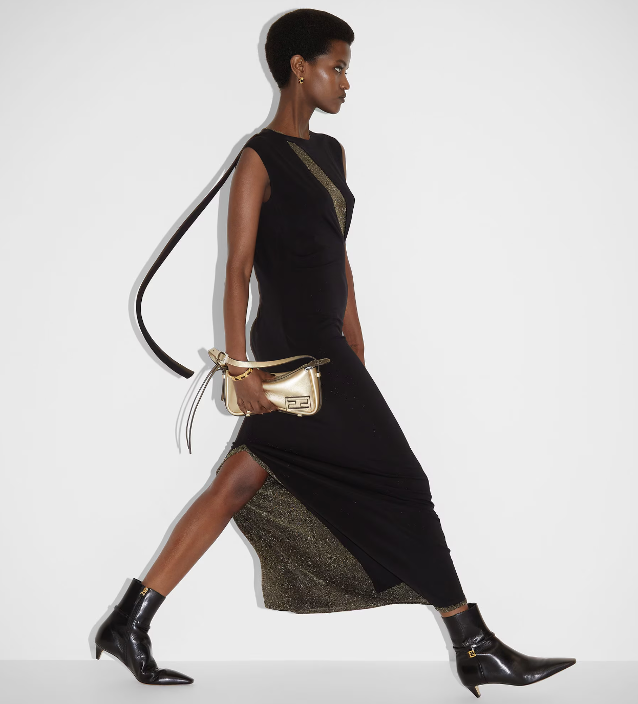  Túi Nữ Fendi Simply Fendi Mini Bag 'Champagne' 