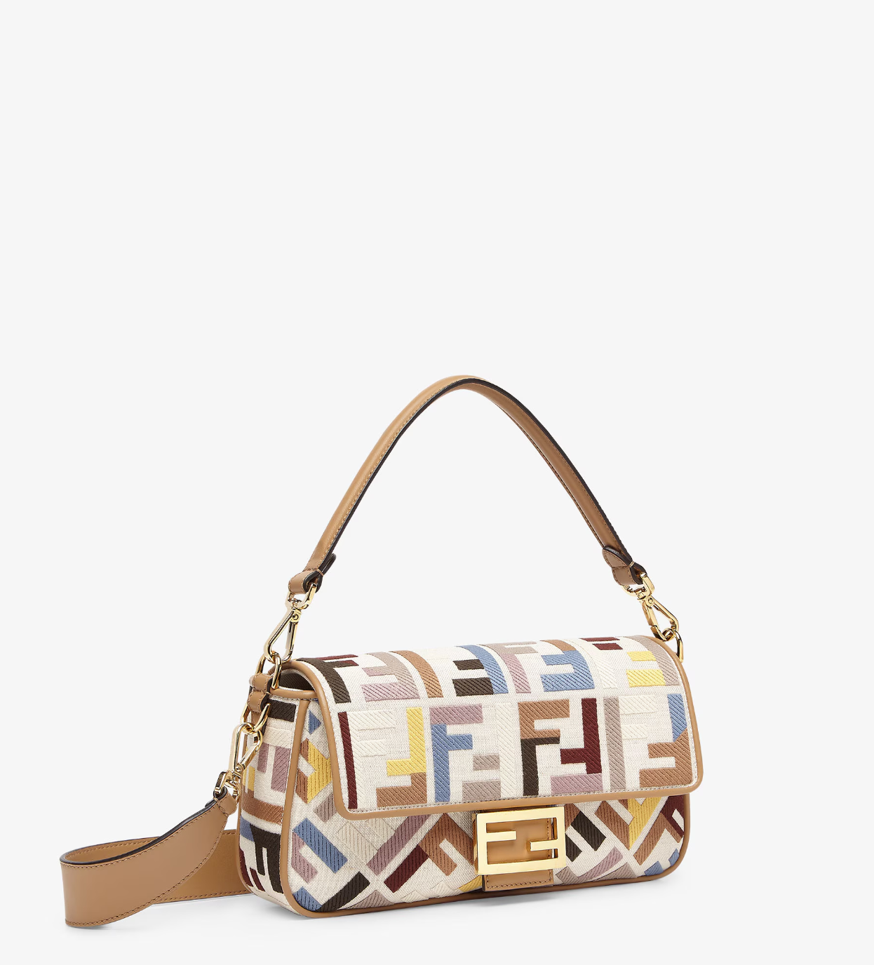  Túi Nữ Fendi Baguette Canvas Bag 'Multicolour' 