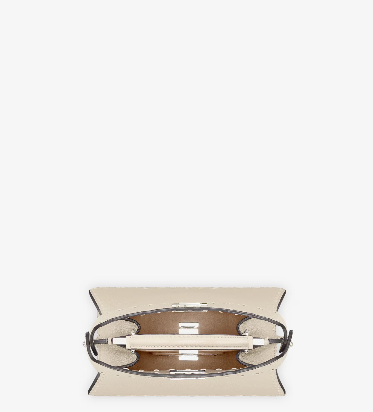  Túi Nữ Fendi Peekaboo ISeeU Petite Bag 'Beige' 