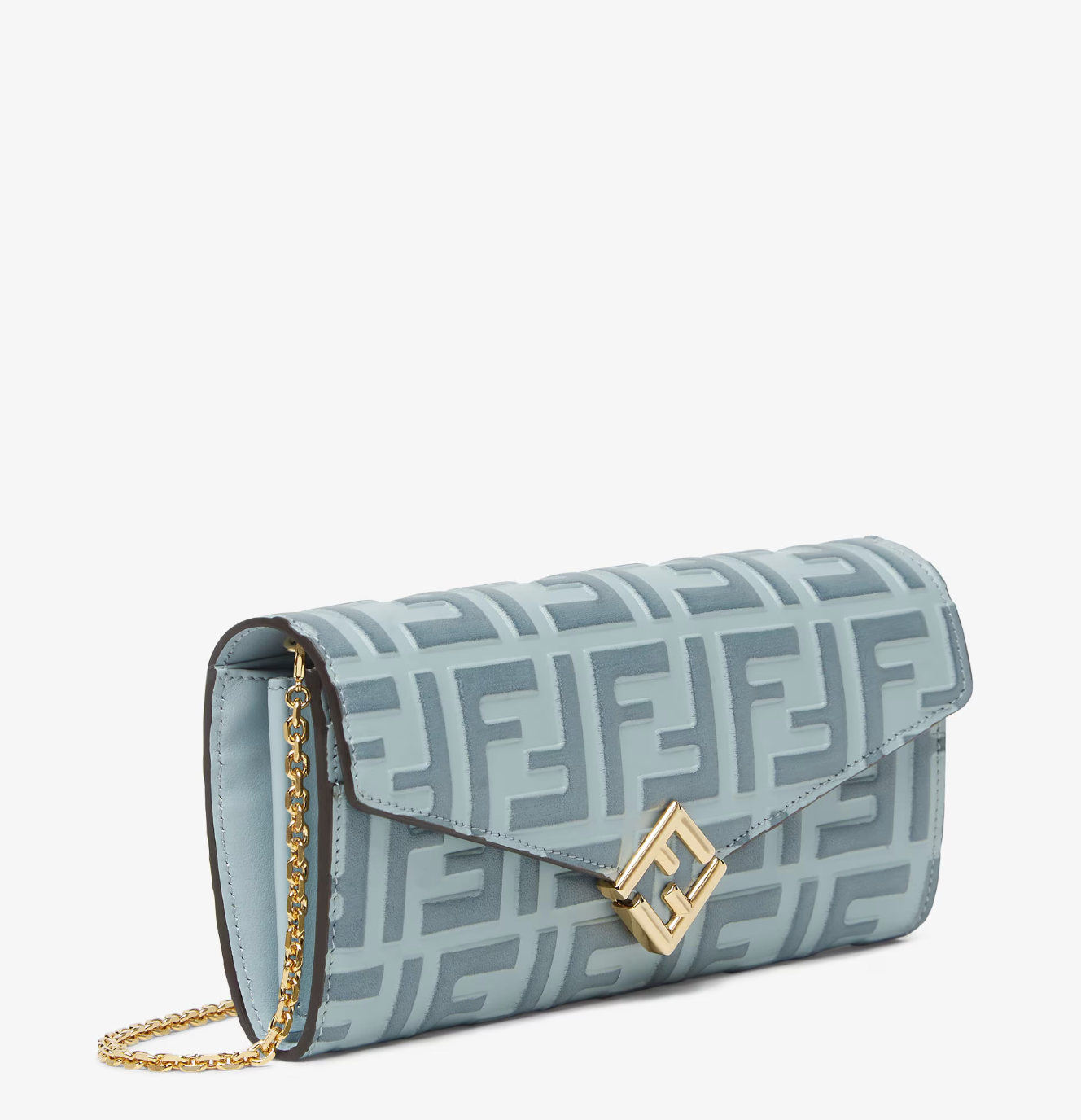  Ví Nữ Fendi FF Diamonds Continental Wallet 'Blue' 