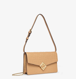  Ví Nữ Fendi FF Diamonds Wallet On Chain 'Brown' 