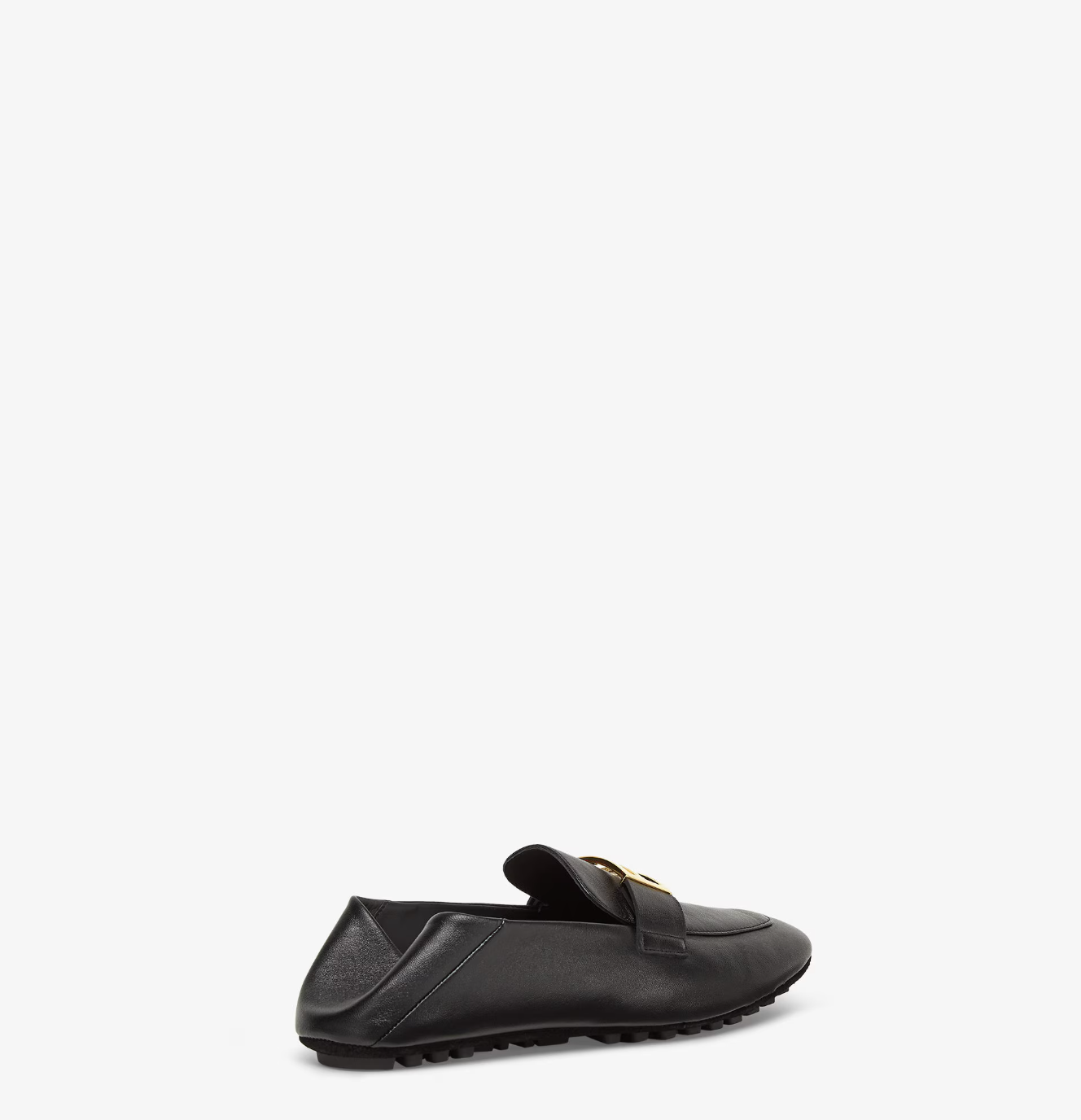  Giày Nữ Fendi Baguette Leather Loafers 'Black' 