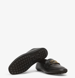 Giày Nữ Fendi Baguette Leather Loafers 'Black' 