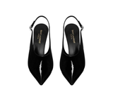  Giày Nữ Saint Laurent Nico Slingback Pumps 'Black' 