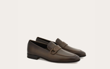  Giày Nam Salvatore Ferragamo Gancini Loafer 'Cement' 