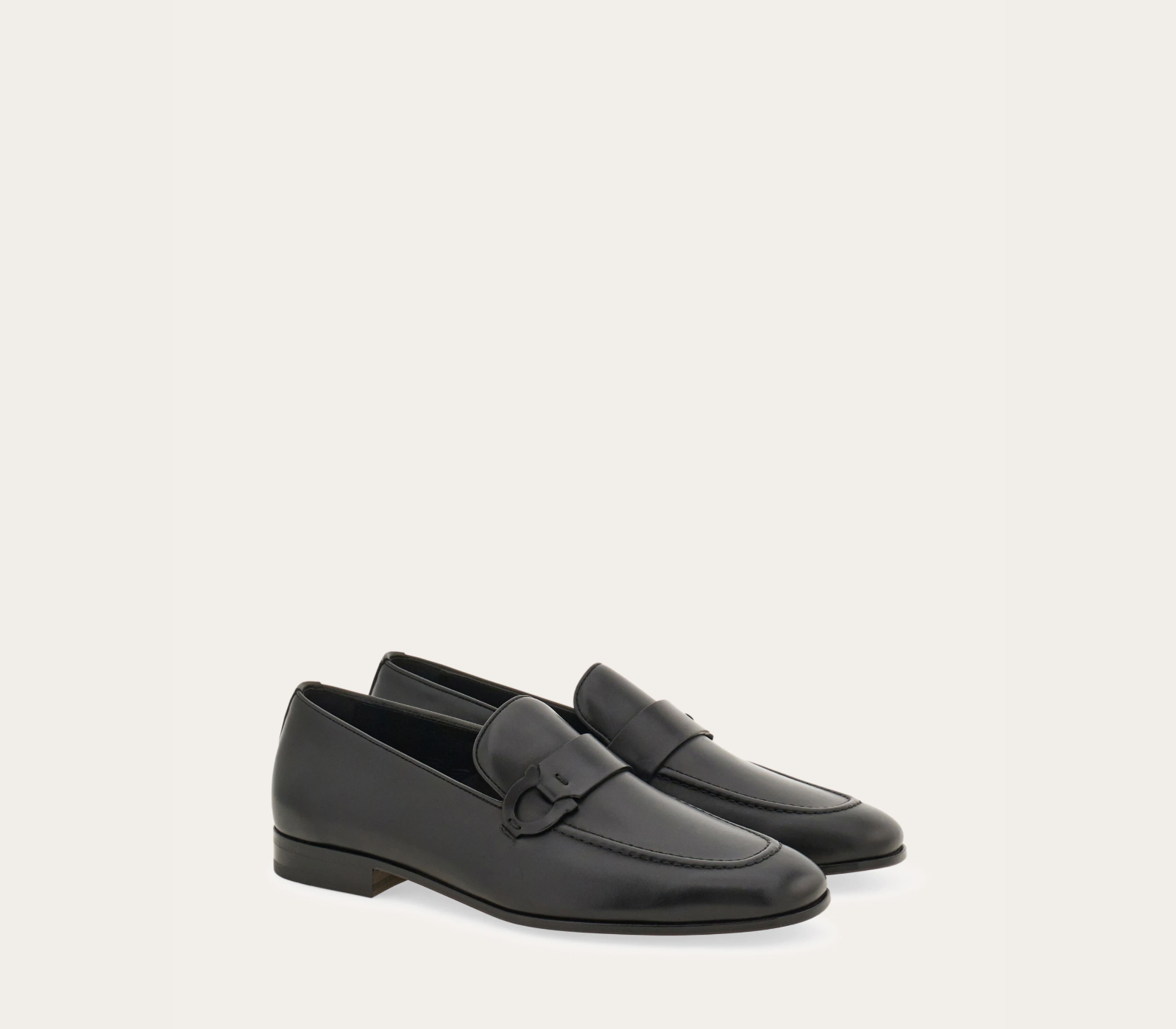  Giày Nam Salvatore Ferragamo Gancini Loafer 'Black' 