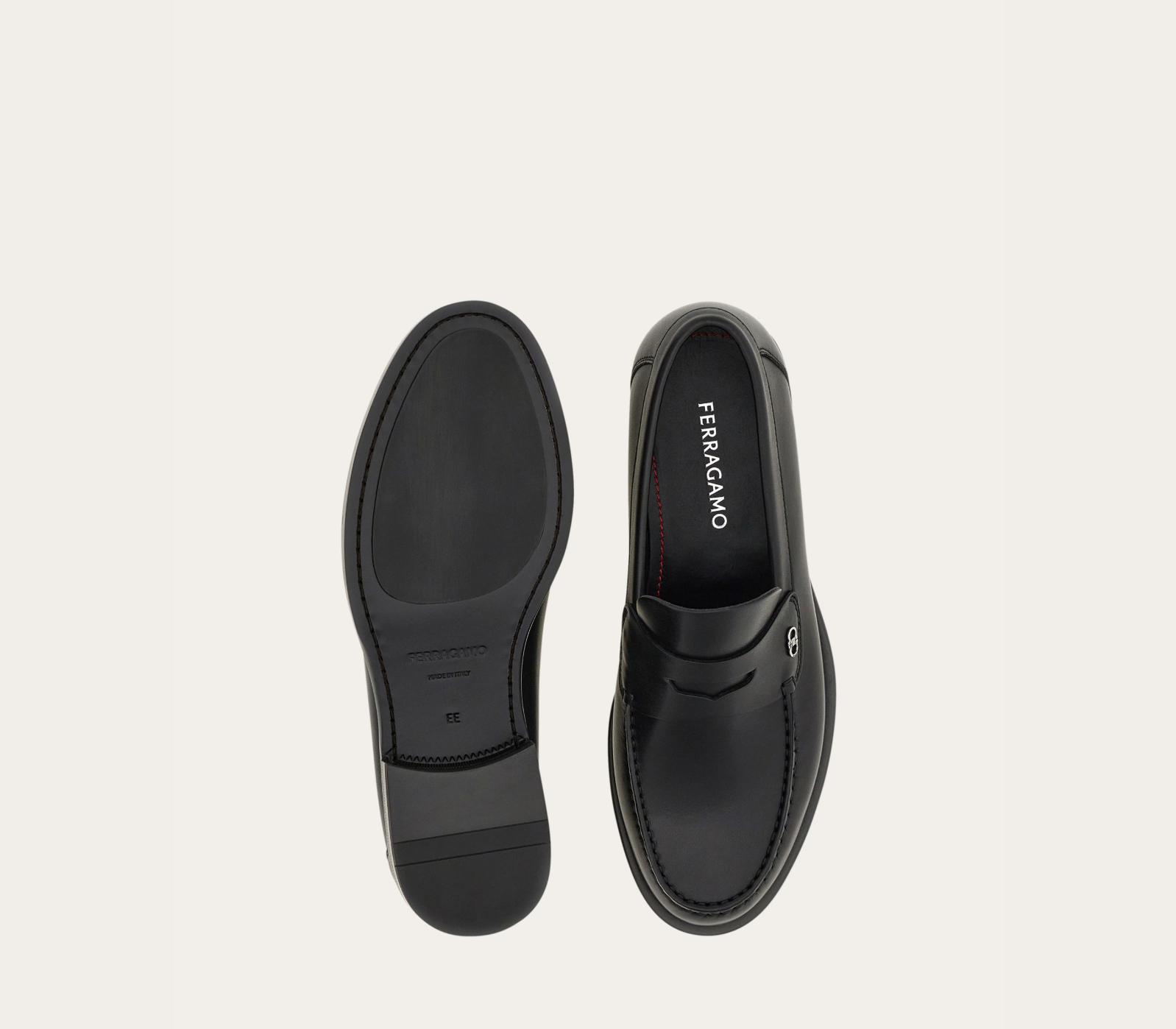  Giày Nam Salvatore Ferragamo Penny Loafer 'Black' 