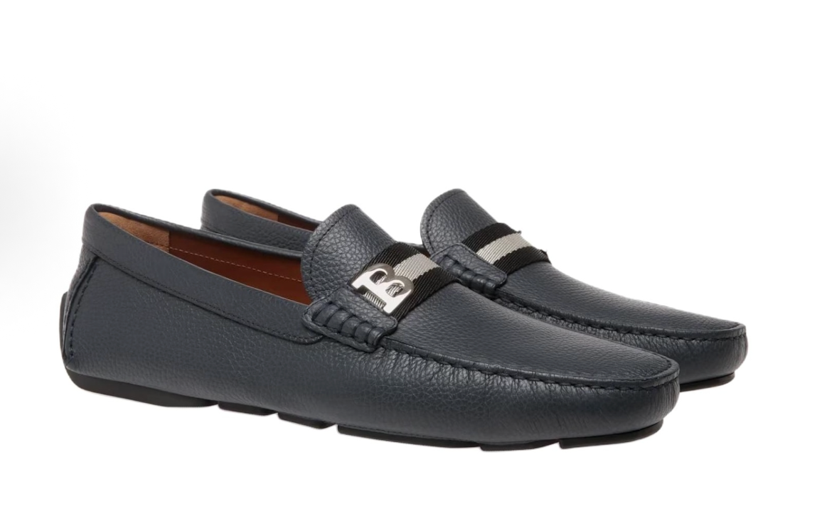  Giày Nam Bally Wiliam Calf Grained 'Navy' 