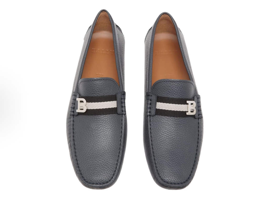  Giày Nam Bally Wiliam Calf Grained 'Navy' 
