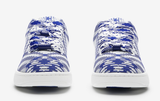  Giày Nam Burberry Checked Knit Box Sneaker 'Blue' 
