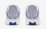  Giày Nam Burberry Checked Knit Box Sneaker 'Blue' 