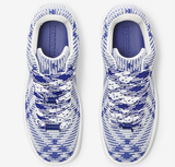  Giày Nam Burberry Checked Knit Box Sneaker 'Blue' 