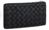  Ví Bottega Veneta Intrecciato Zipper Clutch 'Black' 