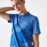  Áo Lacoste Acoste Regular Fit Stretch Organic Cotton 'Blue' 