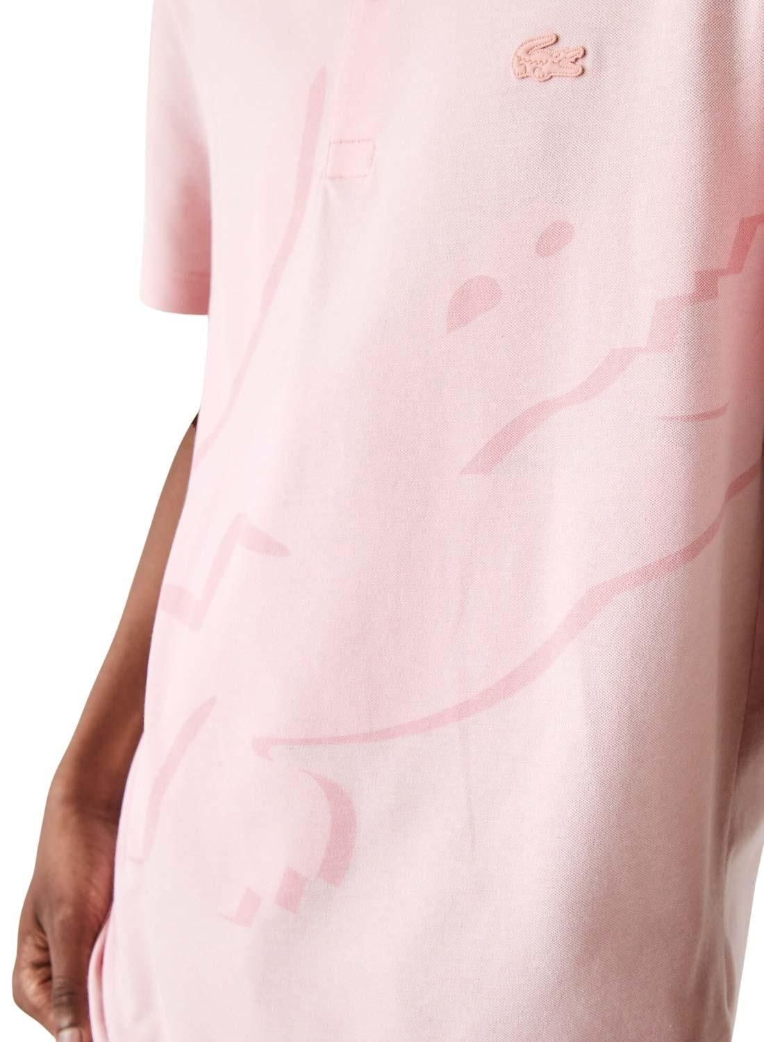 Áo Lacoste Acoste Regular Fit Stretch Organic Cotton 'Pink' 
