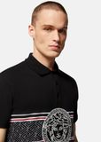  Áo Nam Versace Medusa Embroidered Polo Shirt 'Black' 