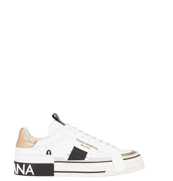  Giày Nam Dolce & Gabbana Calfskin 2 Zero Custom Contrasting White 