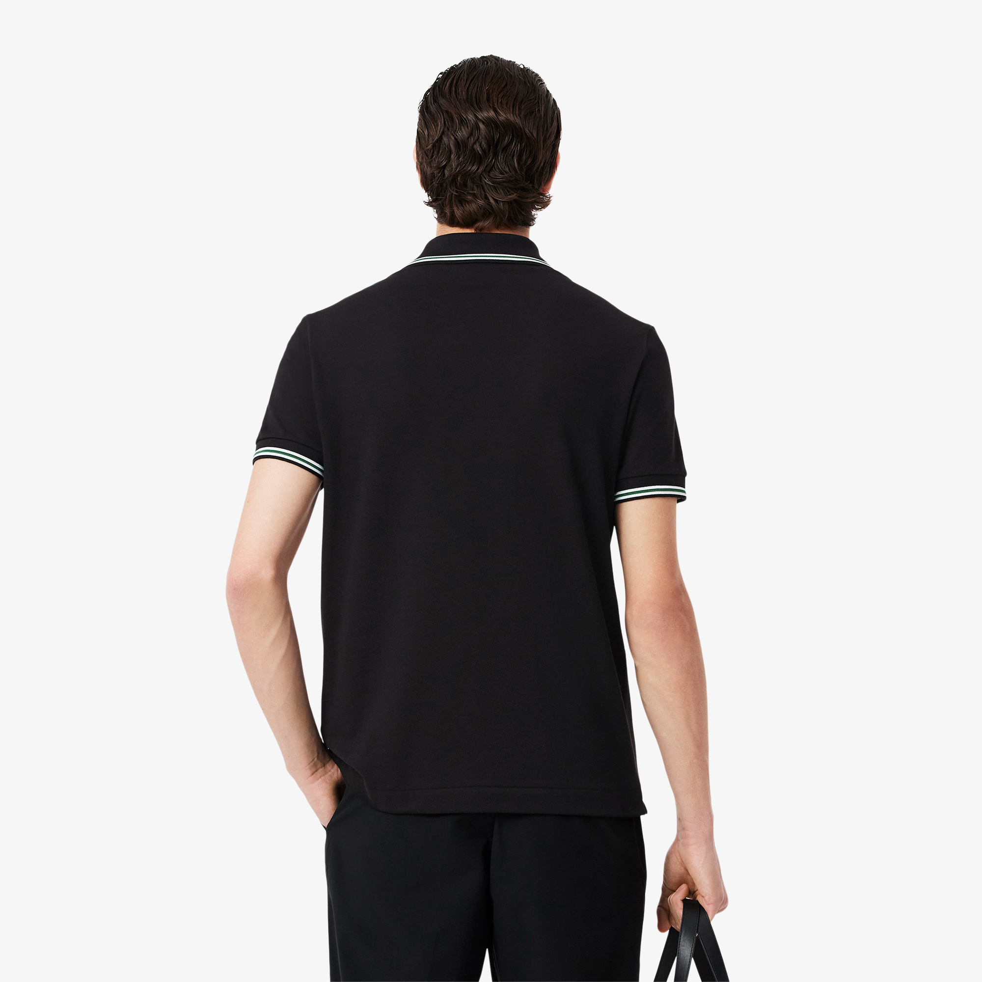  Áo Nam Lacoste Sport Petit Piqué 'Black' 