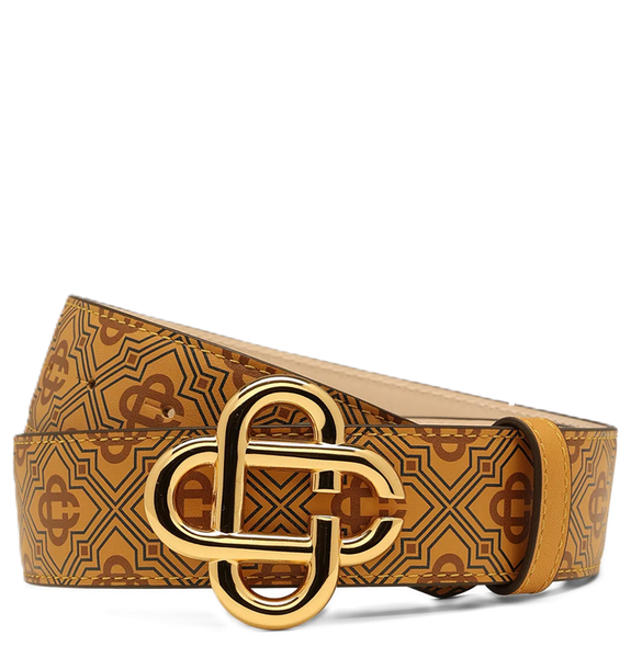  Thắt Lưng Nam Casablanca Monogram CC Logo Buckle 'Brown' 