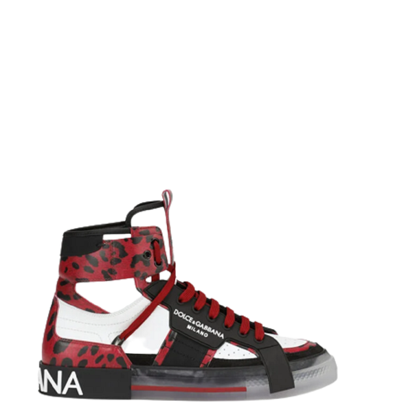  Giày Nam Dolce & Gabbana Custom 2 Zero Black White Red 
