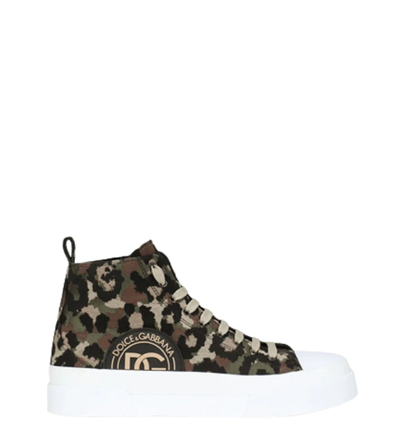  Giày Nam Dolce & Gabbana Canvas Jacquard Portofino Light Multicolor 