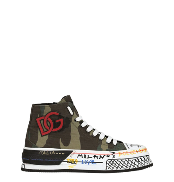  Giày Nam Dolce & Gabbana Camouflage Canvas Squad Multicolor 