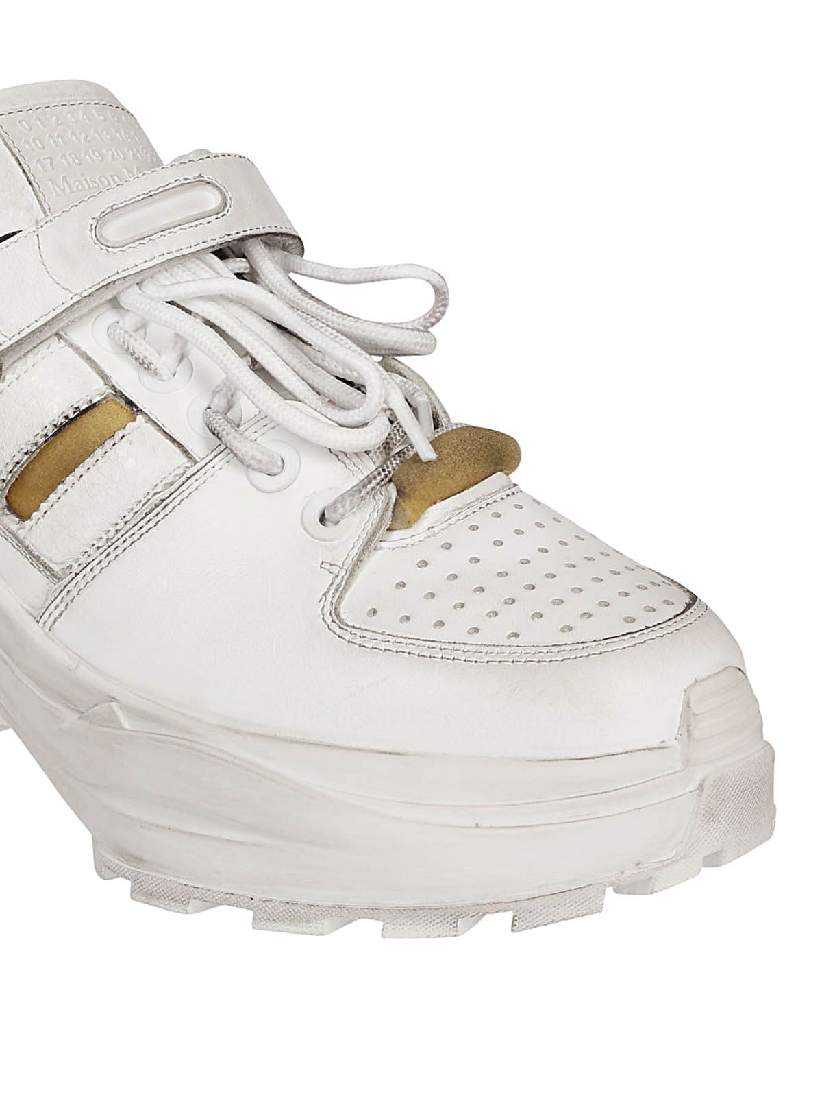  Giày Nam Maison Margiela Low-top Retro Fit Laminated 'White' 