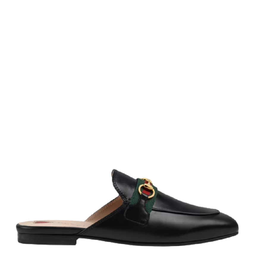  Giày Nữ Gucci Princetown Slipper Leather 'Black' 