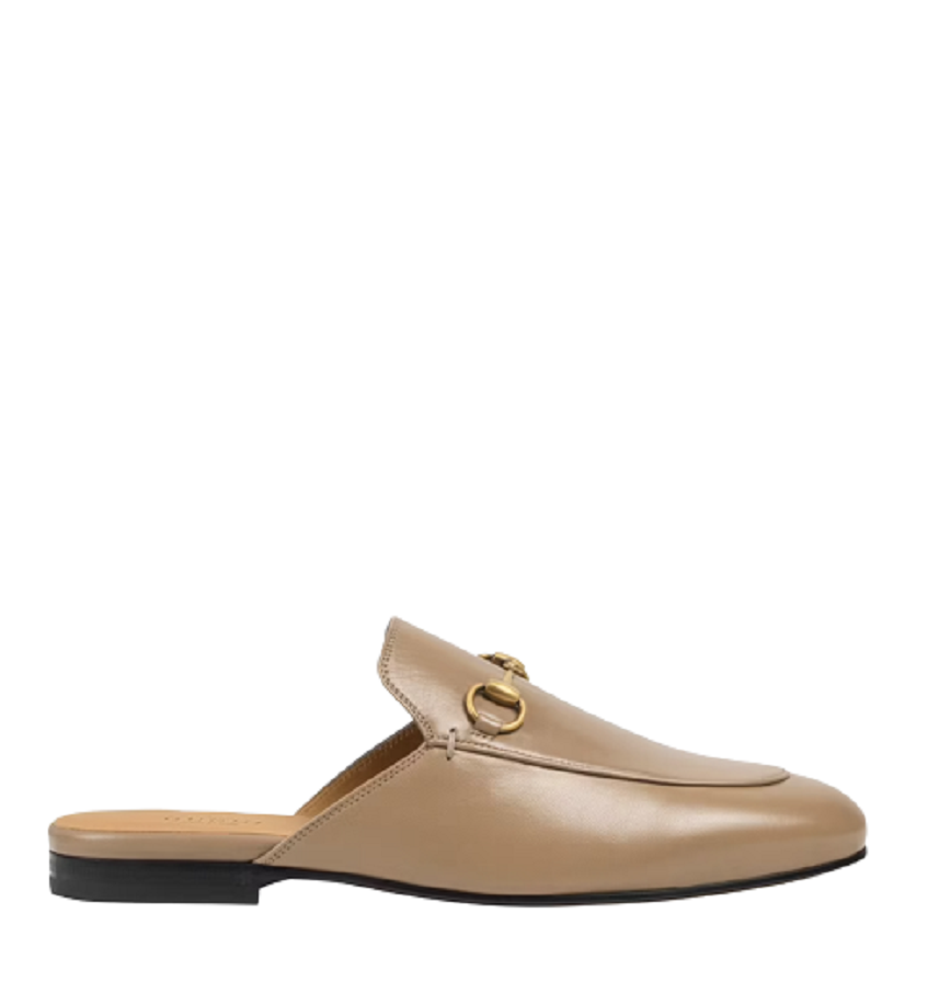  Giày Nữ Gucci Princetown Leather Slipper 'Brown' 