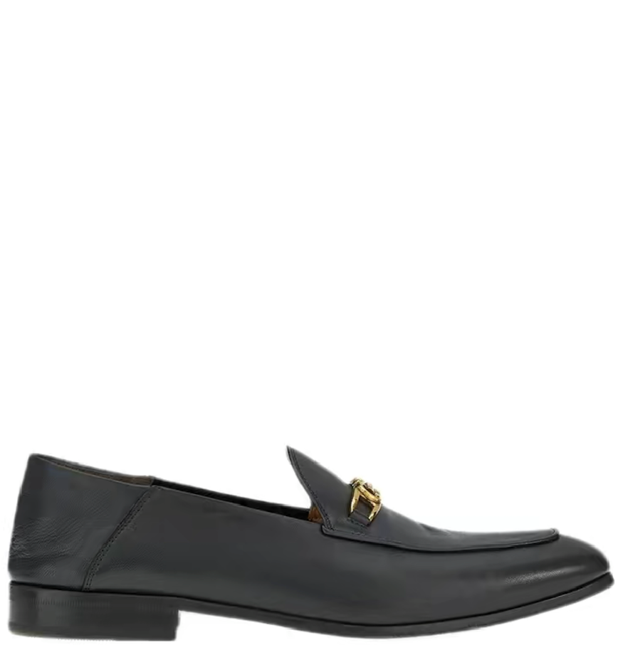  Giày Salvatore Ferragamo Nam Loafer With Gancini Ornament 'Black' 