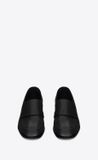  Giày Nam Saint Laurent Solferino Penny Slippers In Smooth Leather 'Noir' 