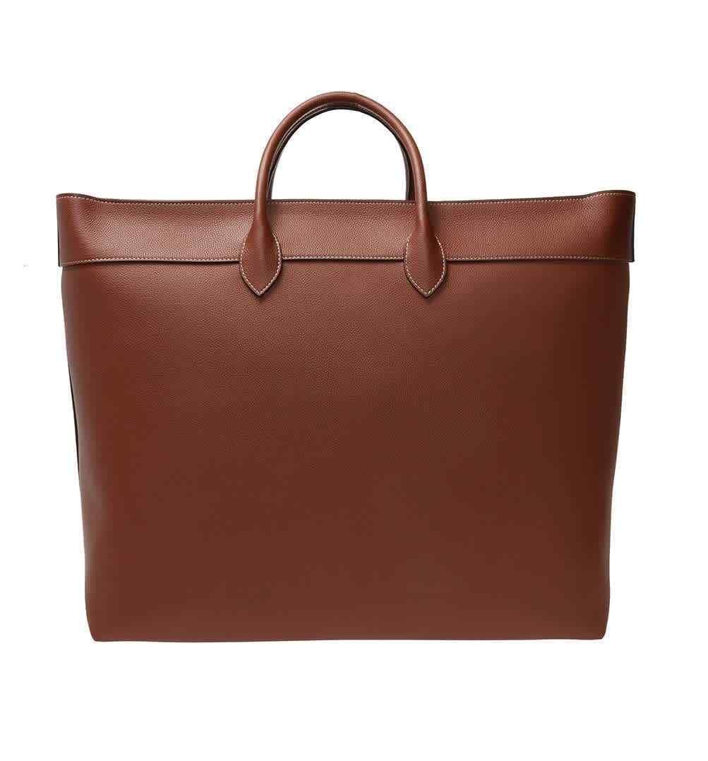  Túi Nam Burberry Sanford Grainy Leather Holdall Tote 'Tan' 