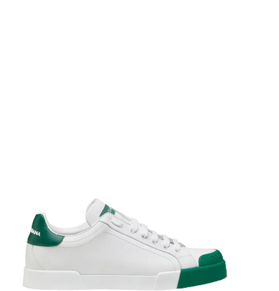  Giày Nam Dolce & Gabbana Calfskin Nappa Portofino White Green 