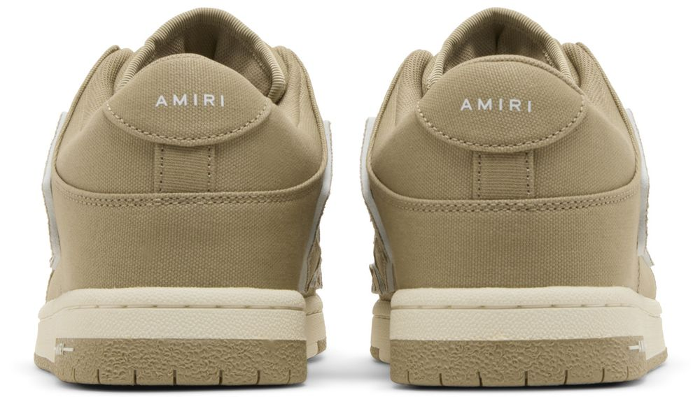  Giày Nam Amiri Chunky Canvas Skel Top Low 'Green' 