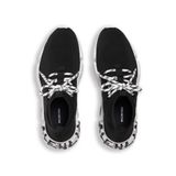  Giày Nam Balenciaga Speed 2.0 Lace-up Graffiti Recycled Knit Trainers 'Black' 