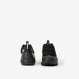  Giày Nam Burberry Lace Detail Coordinates Print Leather Arthur Sneakers 'Black' 