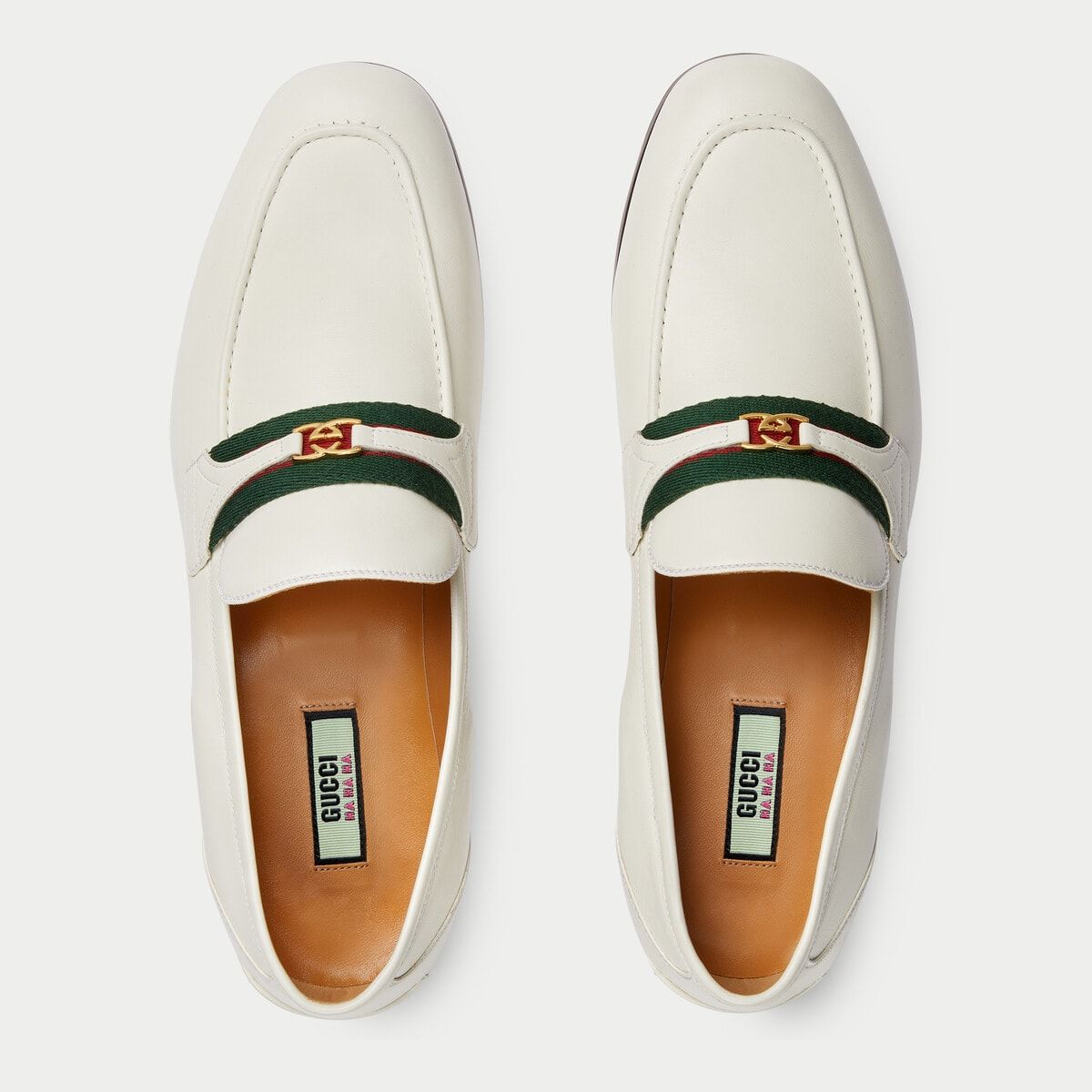 Giày Nam Gucci HA HA HA Loafer Interlocking 'White' 717028 Giày Nam Gucci HA HA HA Loafer Interlocking 'White' 717028