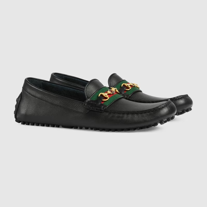 Giày Nam Gucci Moccasin Driver With Web 24698-1XH10-1066 – LUXITY