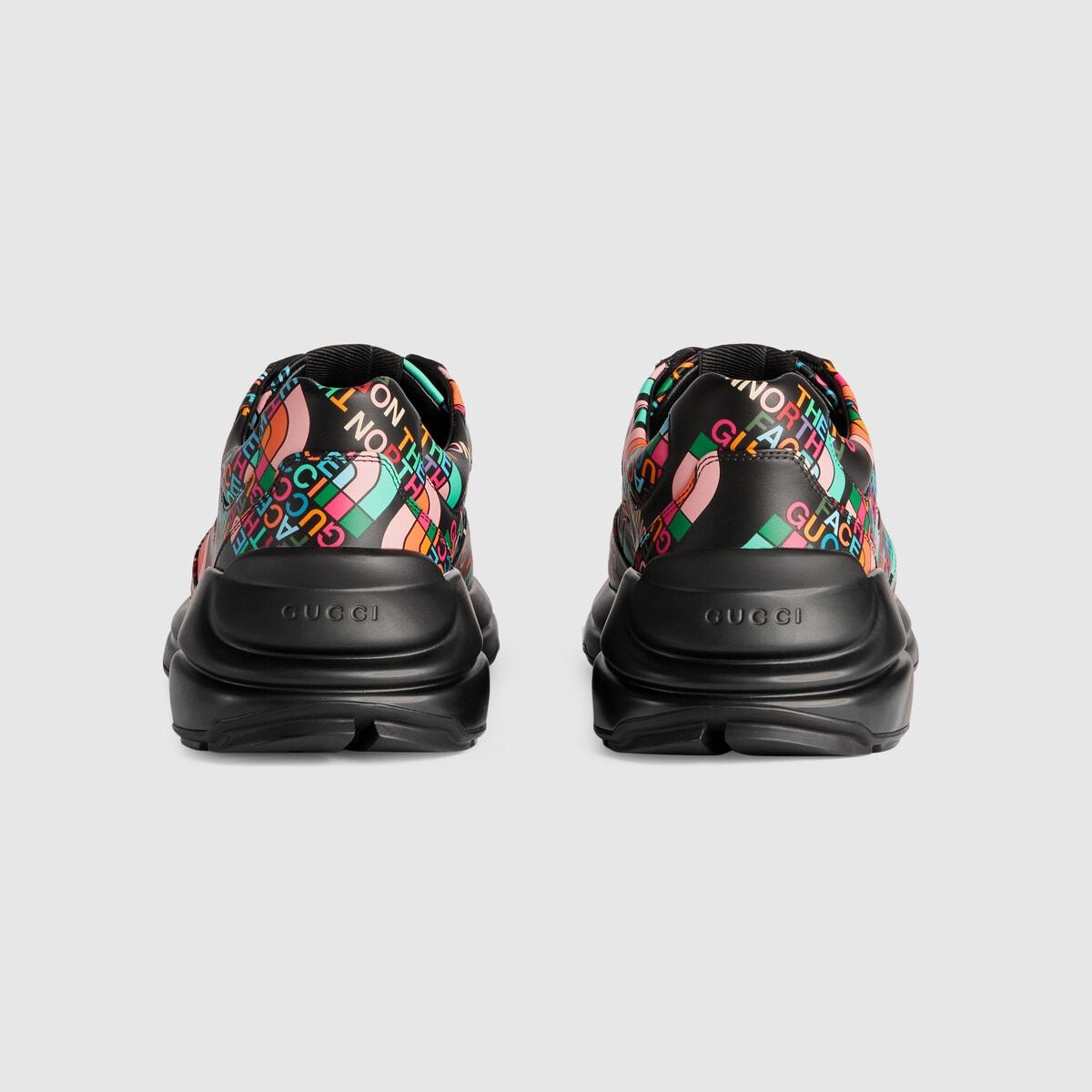 Giày Nam The North Face x Gucci Rhyton Sneaker 'Black' 