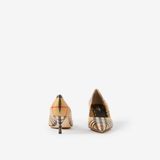  Giày Nữ Burberry Vintage Check Leather Point-toe Pumps 'Archive Beige' 