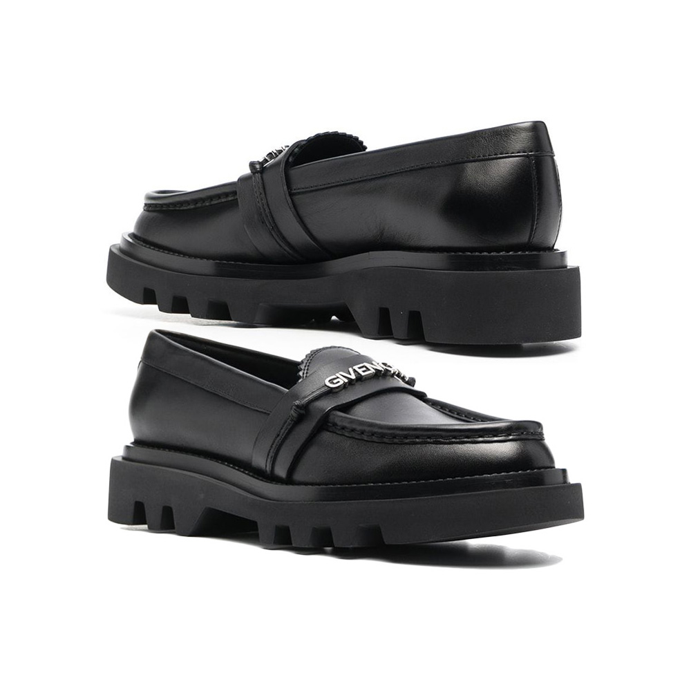  Giày Nữ Givenchy Elba Loafers In Leather 'Black' 