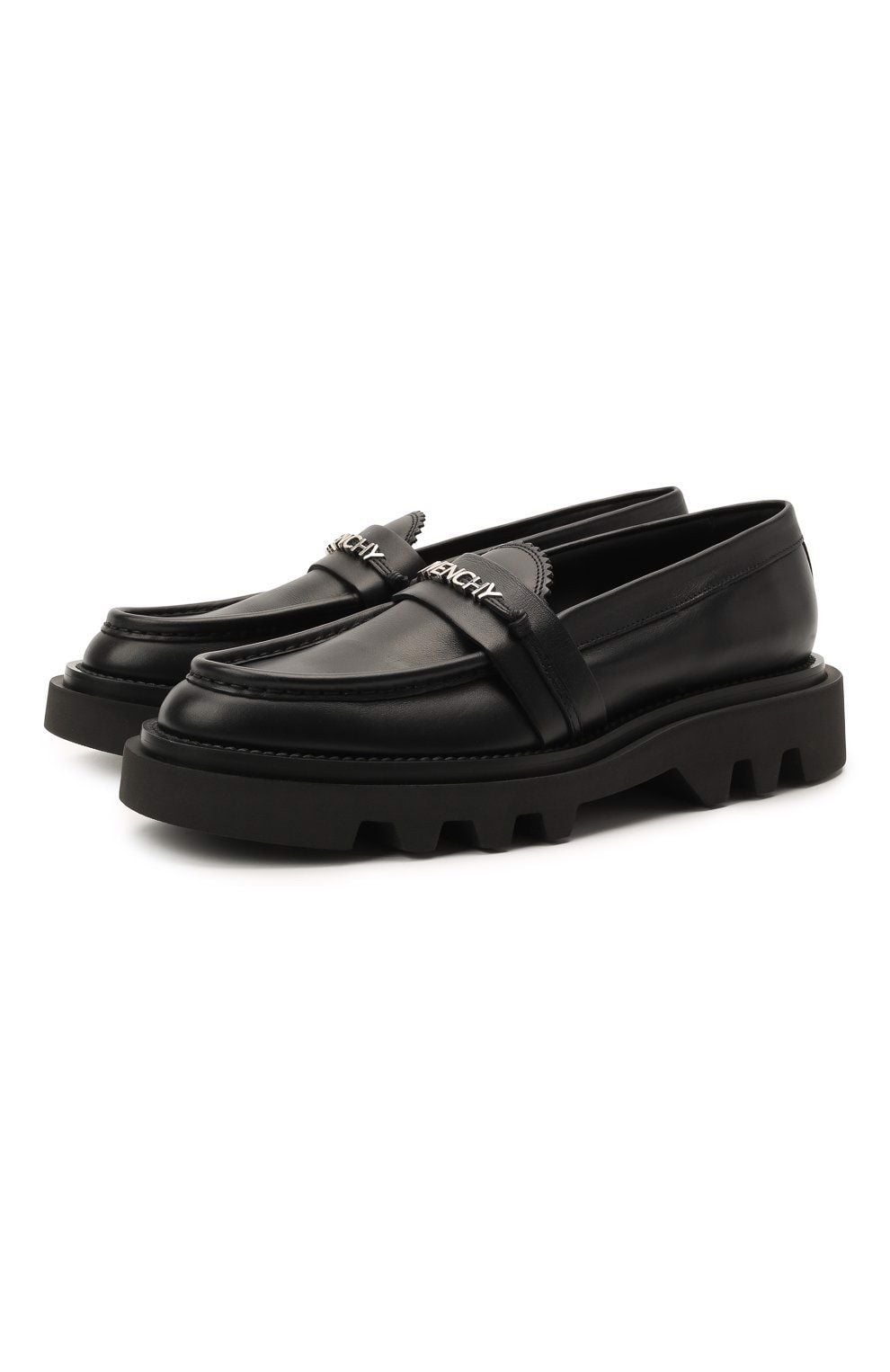  Giày Nữ Givenchy Elba Loafers In Leather 'Black' 