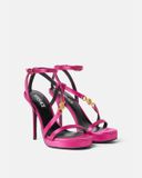 Giày Nữ Versace Crystal Medusa '95 Sandals 'Fuchsia' 