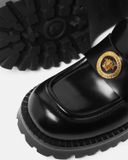  Giày Nữ Versace Vagabond Platform Loafers 'Black' 