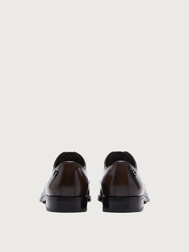  Giày Nam Salvatore Ferragamo Gancini Derby 'Brown' 
