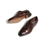  Giày Salvatore Ferragamo Nam Plain Toe Oxford Testa Di Moro 'Brown' 