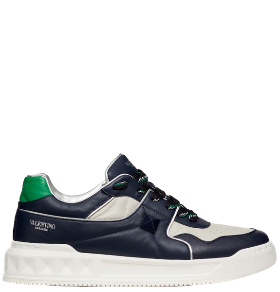  Giày Nam Valentino One Stud Nappa Low Top 'Marine White' 