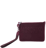  Túi Nữ Moschino Logo Embroidery Neoprene Clutch 'Purple' 