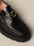  Giày Salvatore Ferragamo Nam Loafer With Gancini Ornament 'Black' 